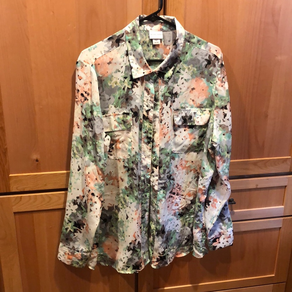 Women’s blouse, size XXL.  Brand:  Jaclyn Smith, multi colored
